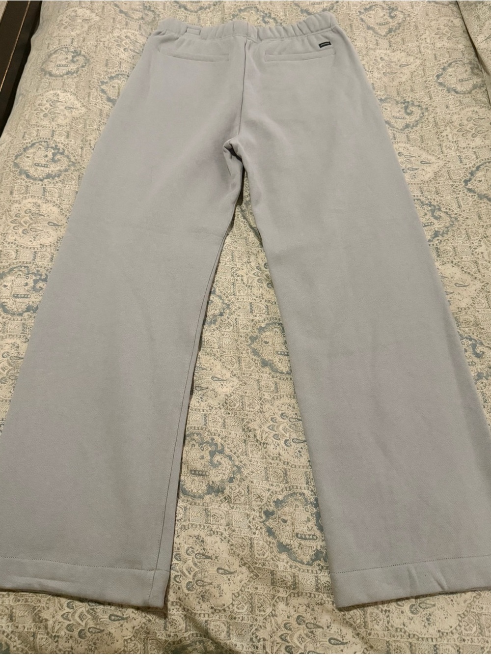 PacSun Light Gray Wide-Leg Drawstring Pants - Picture 2 of 3